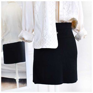 [ TRYBE ] Knit Black Mini Skirt